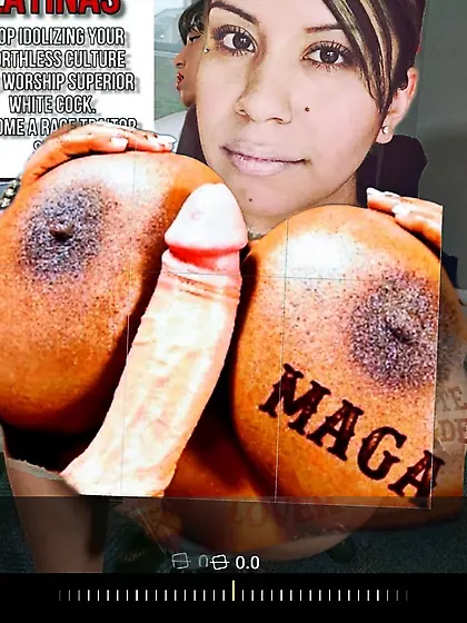 #Latinas4Trump Spics love White Dicks