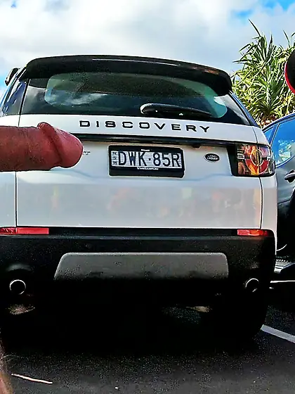 WNBR Byron Bay public erection flasher in carpark