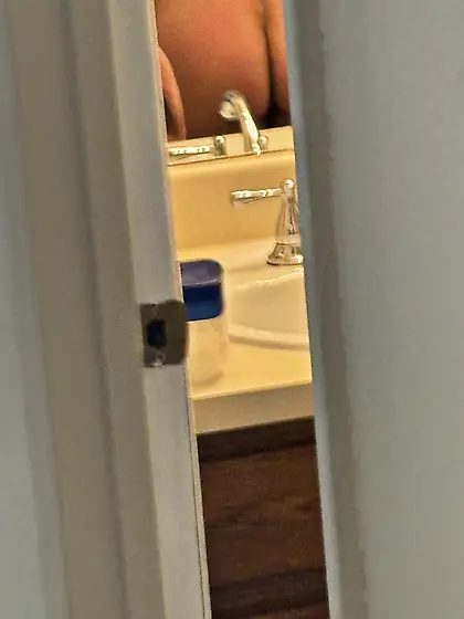 Spying on nude mother in law bending over