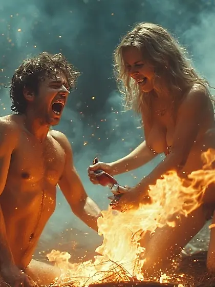 Sexy Women Lighting their Men Up!