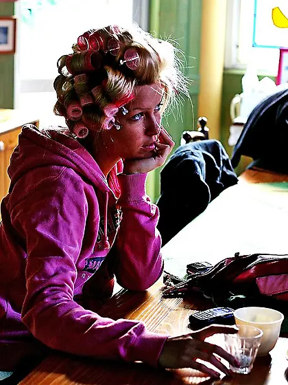 Sophie Moone takes all of her clothes off and has amazing dyke s