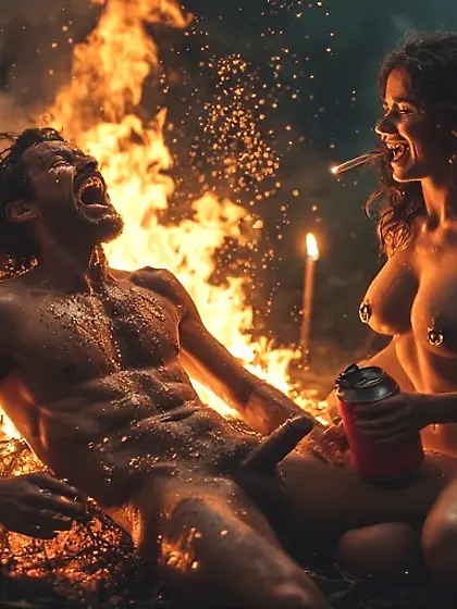 Sexy Women Lighting their Men Up!