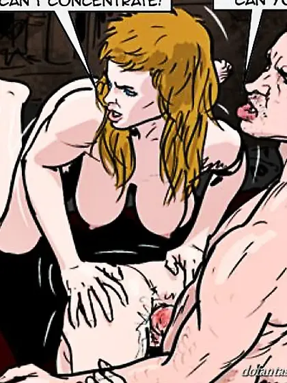 Domineering man slams cock