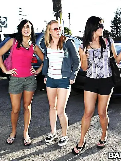 Mackenzee Pierce,  Ashli Orion and Ami Emerson get boned by black