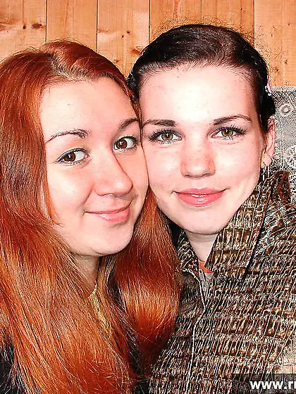 Russian teen lesbians use double dildo to please pussies