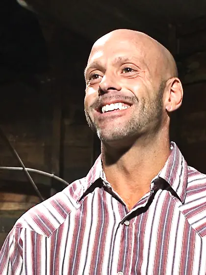 Bald cowboy clothes assfucked