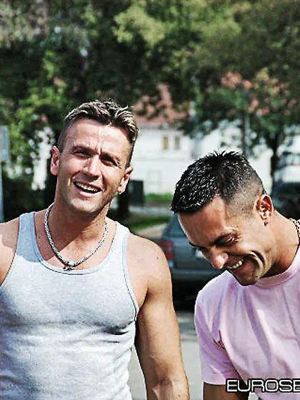 Attractive brunette slut Tera Joy got fucked by two well hung ha