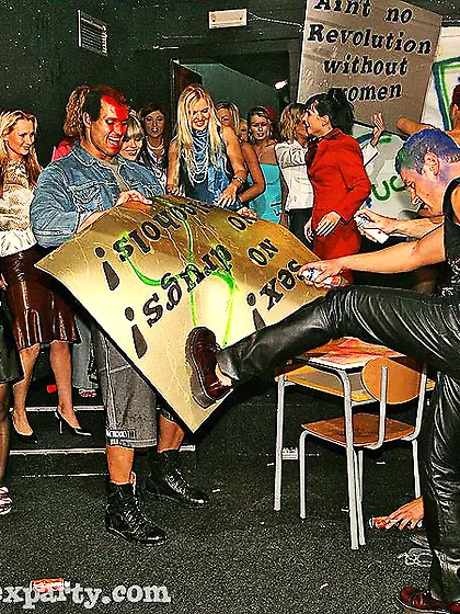 Hardcore stockings boots