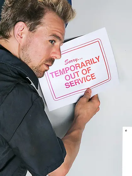 Sportsman punishes a tattooed fan girl for male locker room inva