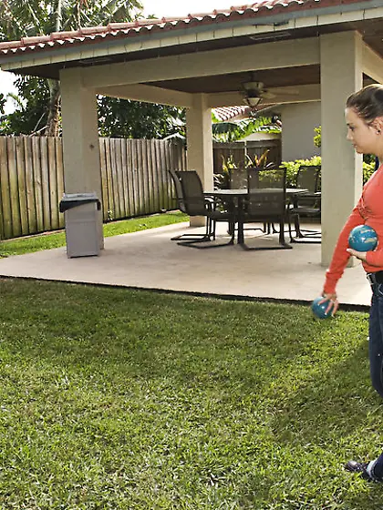 Tanned dude with a ponytail enjoying his amazing CFNM experience