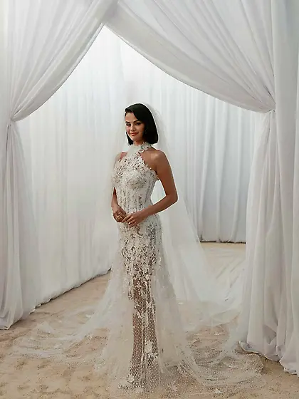 Selena Gomez in her wedding dress
