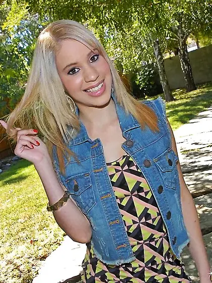 Thin blonde is happy to jerk that dick and look hot as well