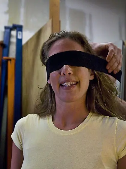 Yellow top torn allowing