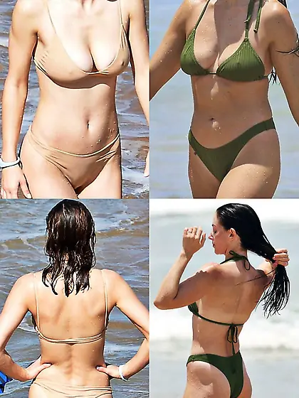 Alexandra Daddario vs Alison Brie - bikini battle