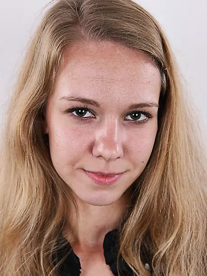 Cute blonde girl slim