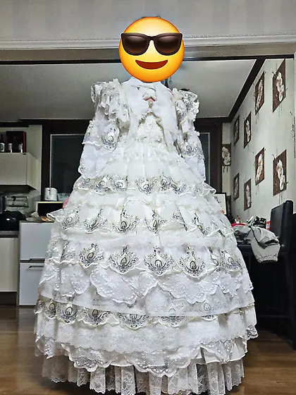 Masturbate while wearing a dress