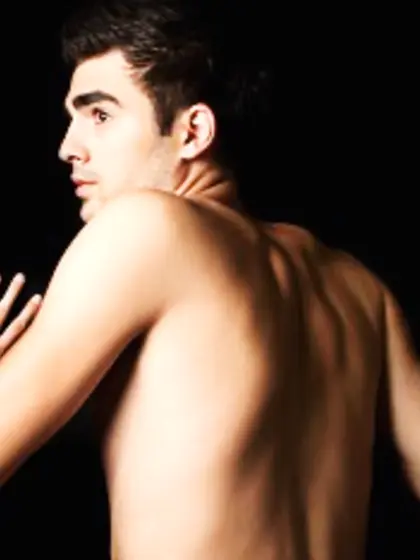 Brunette blakelorenzo perform close