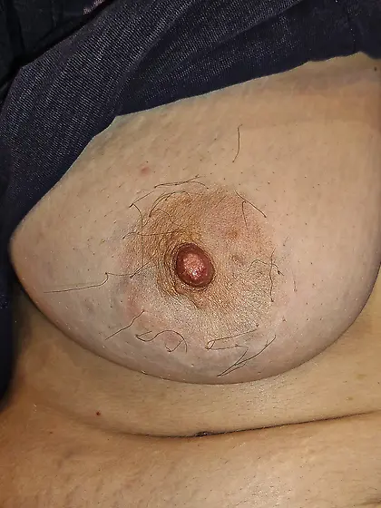 My wife hairy nipples
