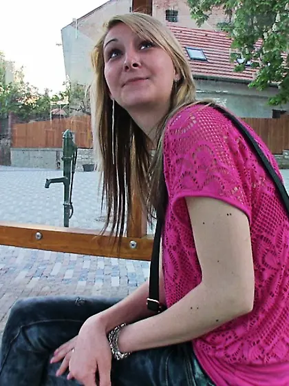 Beautiful blonde teen loves