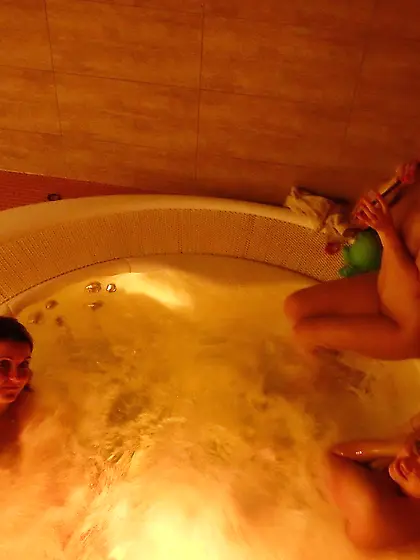 4 czech girl friends having fun