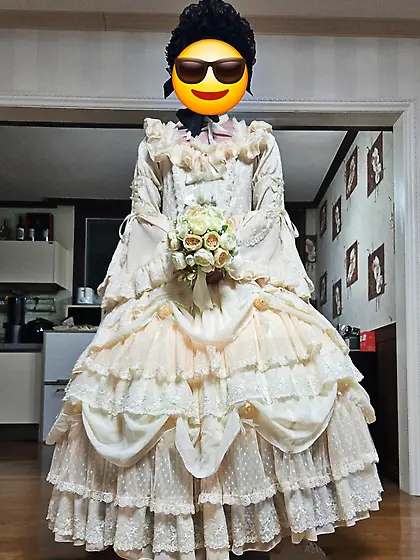 Masturbate while wearing a dress