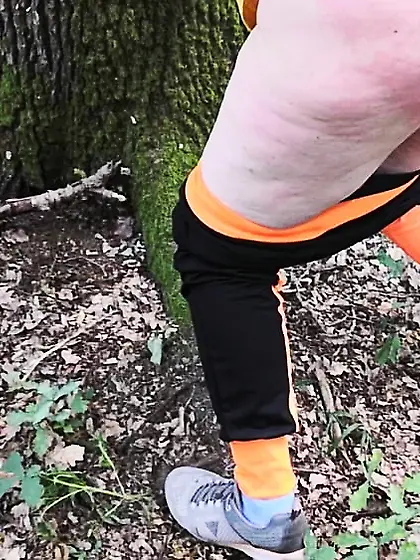 Ass Flogging in the woods