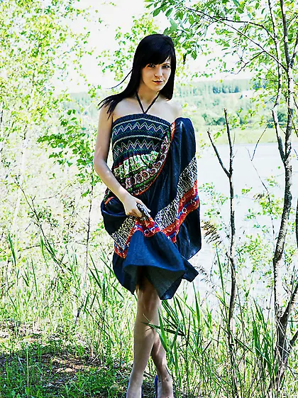 Indulging babe multi colored