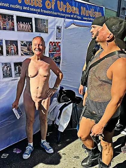 Fans of Urban Nudism