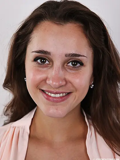 Teen brunette wearing pink