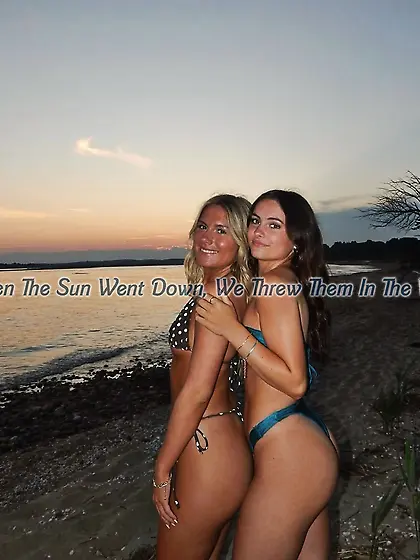 We threw them in the van