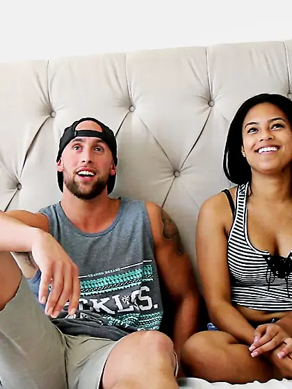 Long-haired vixen enjoys her studly bf’s...