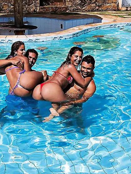 Hot pool orgy