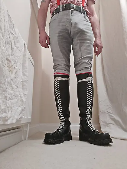 Gay skinhead boots cbt