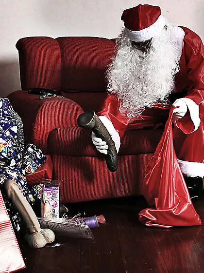 Shemale sex with Santa