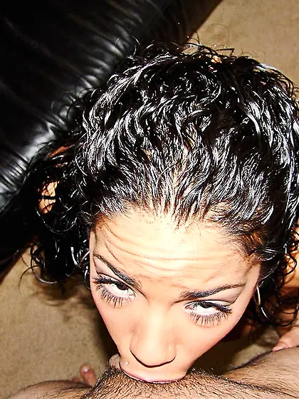 Curly hair black babe