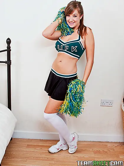 Beautiful young brunette huge