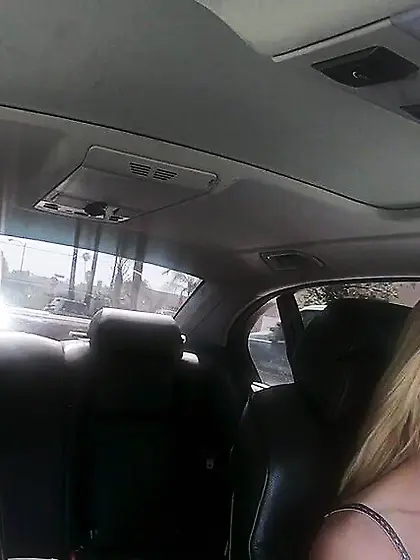 Hot lesbian orgy of two blondies in a car