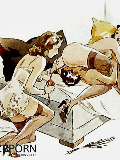 Female Dom fetish vintage artwork