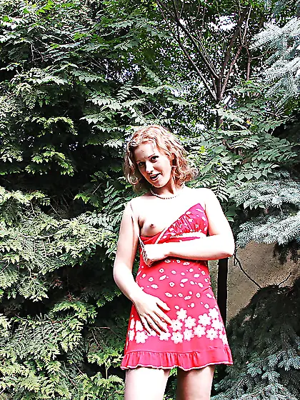 Naughty high heels blonde