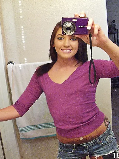 Brunette bitch blue eyes