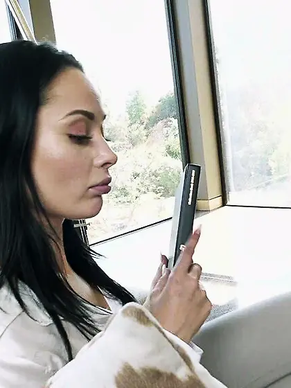 Busty brunette fucks girlfriend