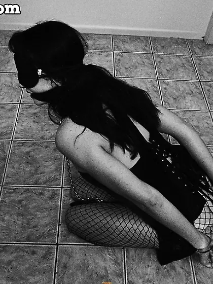 Bound slave dog leash