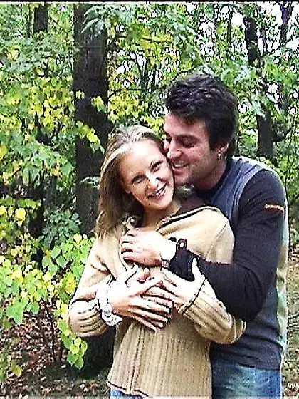 Liz Honey kneels before her hung lover and pleases her lover wit