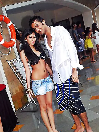 Indian Damsels at Pool Soiree