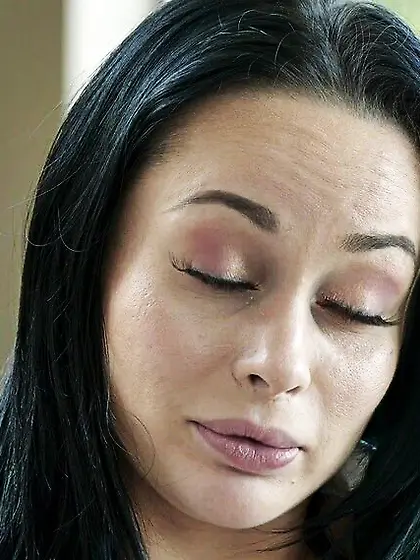 Two pretty lesbians rocking on the sofa 