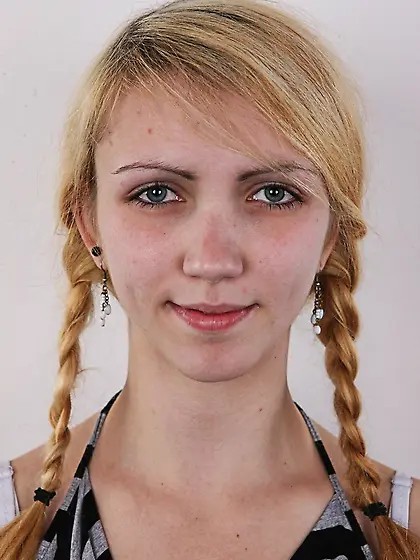 Lovely young chick blonde