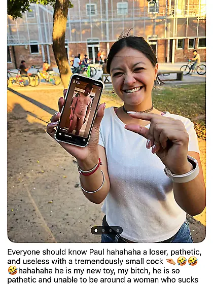 Goddess Tini exposes Paul from Canada