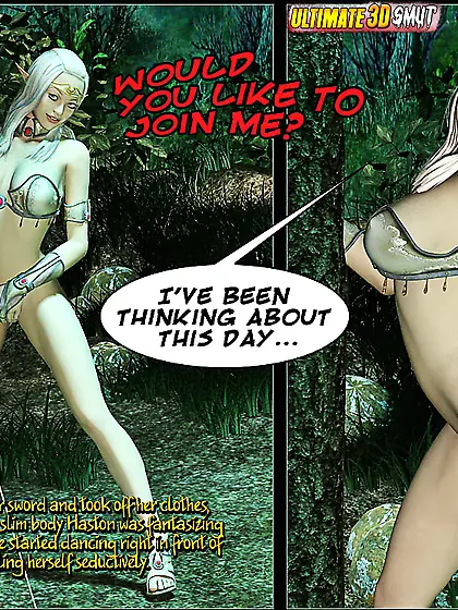 Cartoon sexy elven slut