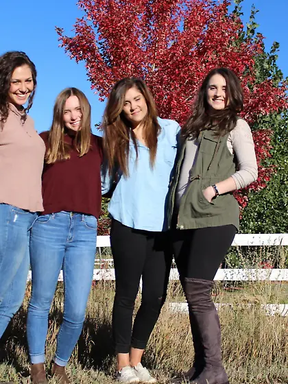 Four Sluts Show Their Butts