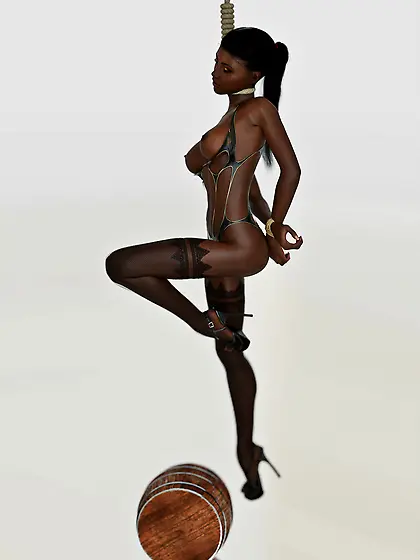 Submissive Teenage Daughter Executed - Noose,  Rope